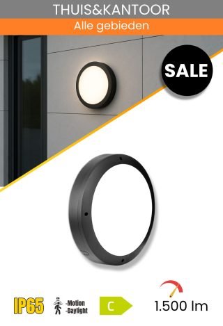 Hoogwaardige LED-wandverlichting met sensor 18W/4000K
