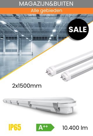 Armatuurbehuizing voor LED TL-lampen ip65