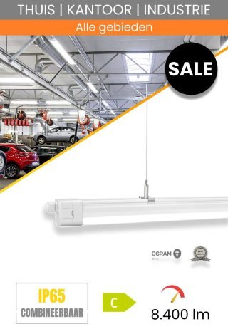 Veelzijdige LED-armatuur met hoog vermogen 1500mm IP65 60W/4000K
