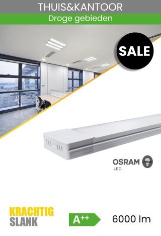 Slanke, allround LED-armatuur met hoog vermogen G3 1200mm 40W/4000K